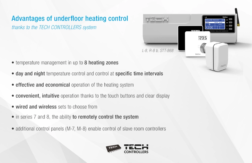 Advantages of underfloor heating control