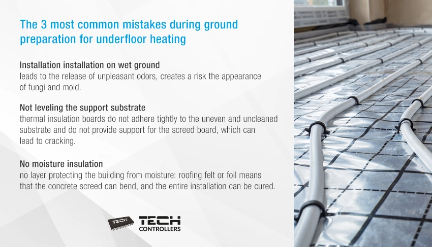 The 3 most common mistakes during ground preparation for underfloor heating