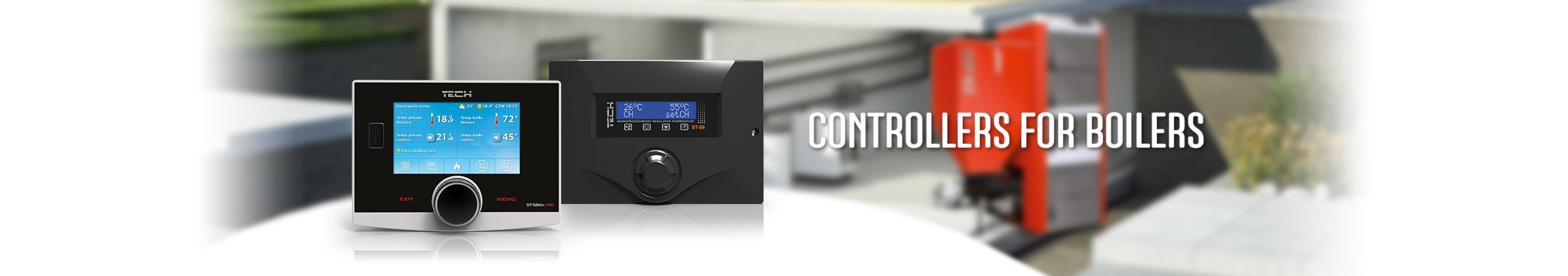 Controllers for boilers, boiler thermostat, central heating controls - TECH Controllers - TECH Controllers