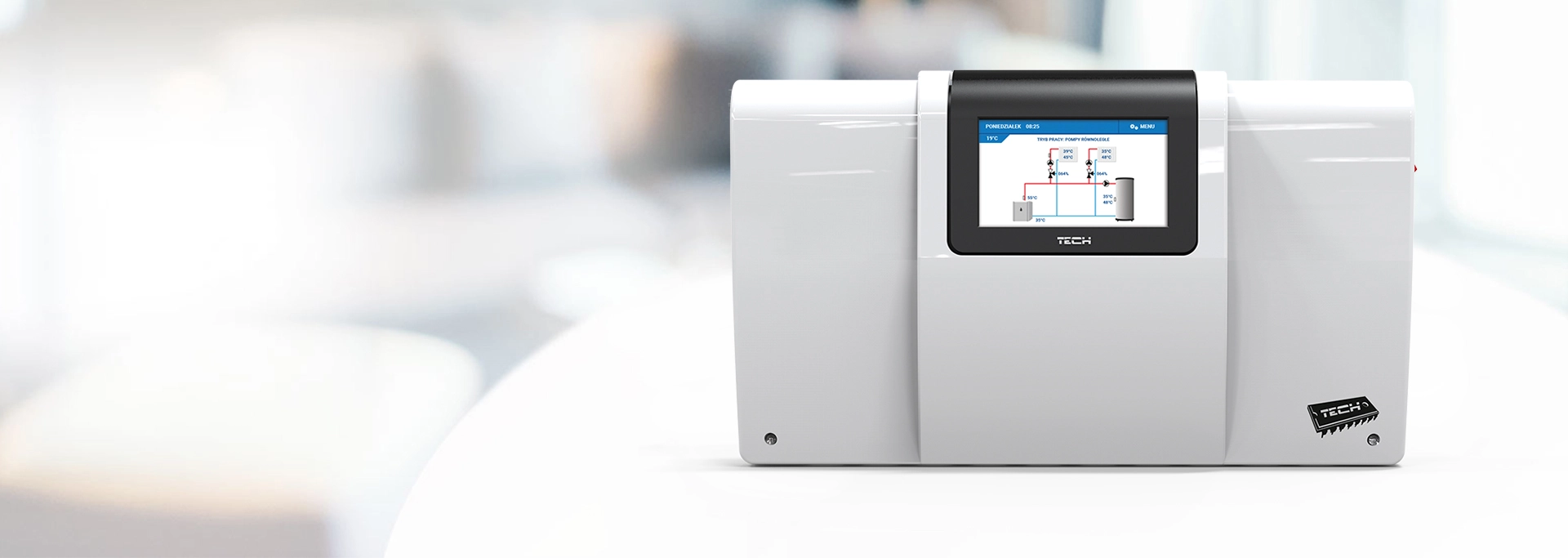 INSTALLATION CONTROLLER (2 MIXING VALVE ACTUATORS) with OpenTherm