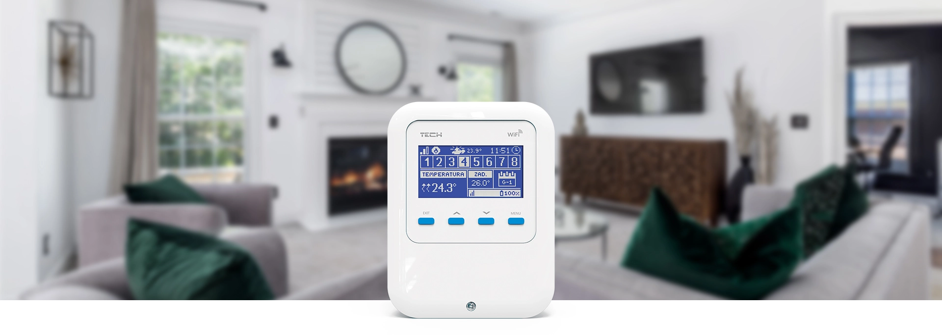 Internet Room regulator for controlling electric actuators
