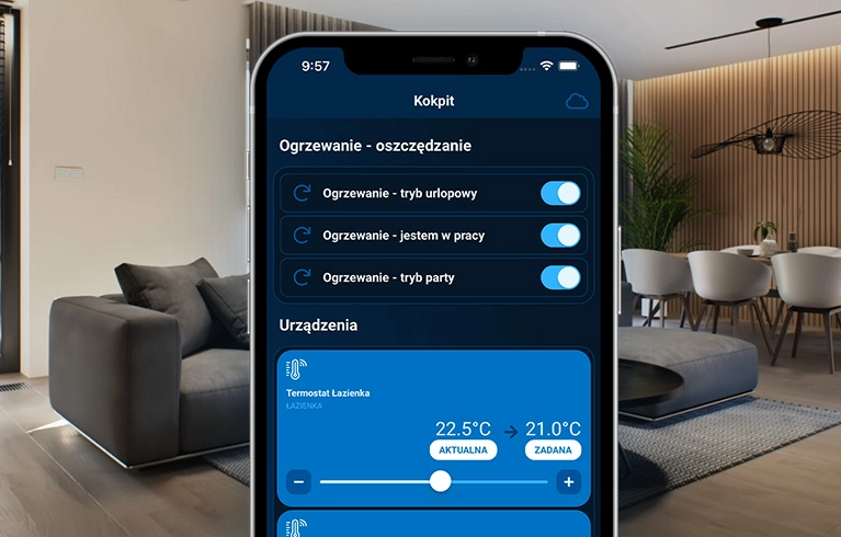 Save money thanks to efficient heating and don't lose heat unnecessarily when there is no one at home