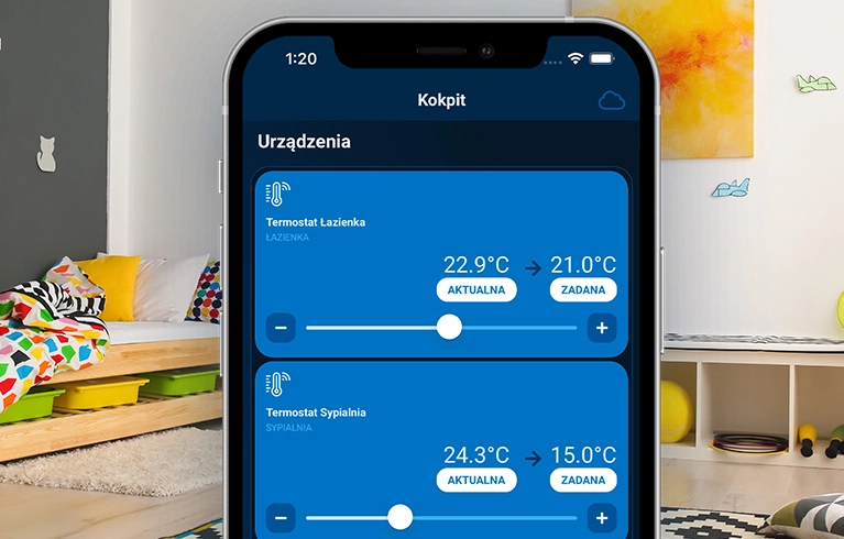 Enjoy ideal temperature at any time of the day and night, all year round. Set the desired temperature and forget about continuous heating control - let the system do it for you!