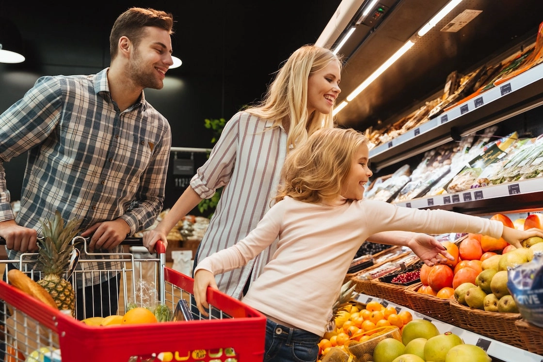 Heating control in grocery stores