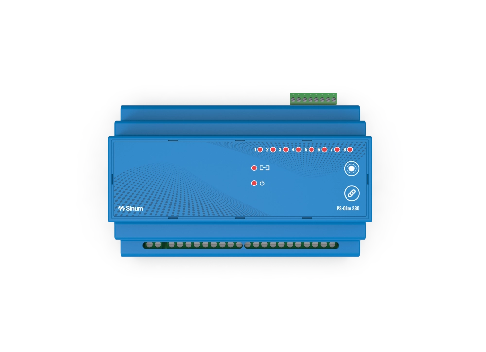 Relay modules to light control on DIN rail - PS-08m 230