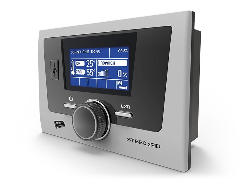 Контроллеры для твердотопливного с ручной загрузкой - ST-880 zPID