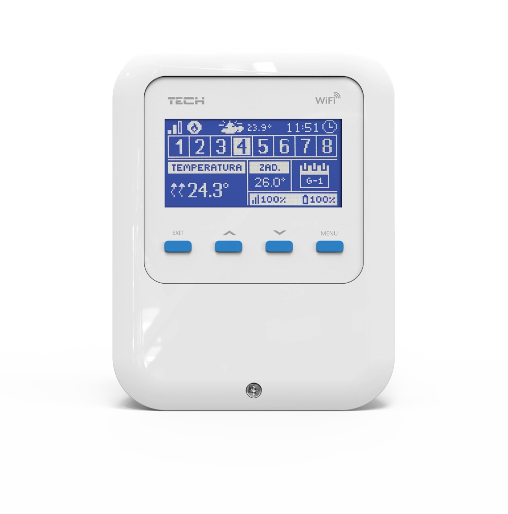 Двохпозиційні кімнатні термостати - WIFI 8S